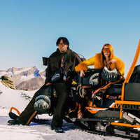 GOLD AND DANGEROUS SHARK BUBBLE LETTER HANDBAG