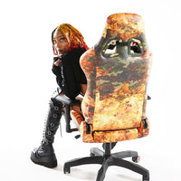 FIRE CAMO GAMING CHAIR - SUPER RARE