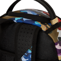 SLICED AND DICED CAMO BACKPACK
