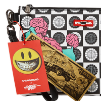 POODLE CHECK RON ENGLISH COLLAB CROSSOVER CLUTCH