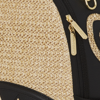 RAFFIA PALM BACKPACK
