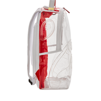 CLEAR EMBOSSED SHARKS IN PARIS DLXSV BACKPACK