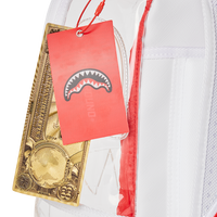 CLEAR EMBOSSED SHARKS IN PARIS DLXSV BACKPACK