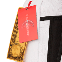 WHITE SCRIBBLE DLXSV BACKPACK
