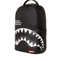 SHARK CENTRAL: 2.0: BLACK ON GREY BACKPACK