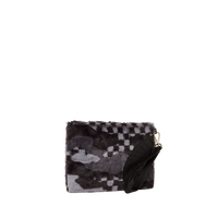 BLACK 3AM VELVET CROSSOVER CLUTCH