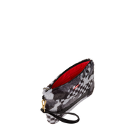 BLACK 3AM VELVET CROSSOVER CLUTCH