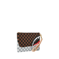 BROWN TEAR AWAY CROSSOVER CLUTCH