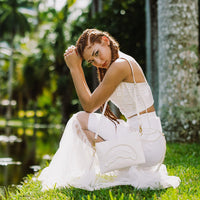 SECRET LIFE OF PEARLS CROSSOVER CLUTCH