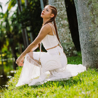 SECRET LIFE OF PEARLS CROSSOVER CLUTCH