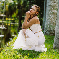 SECRET LIFE OF PEARLS CROSSOVER CLUTCH