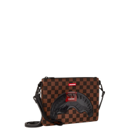 CLEAR RUBBER SHARK CROSSOVER CLUTCH W/ SHOUDLER STRAP