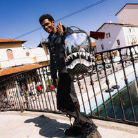 METALLIC DRIP SHARKS IN PARIS DLXSV BACKPACK