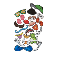 MR. POTATO HEAD VELCRO PATCHES DLXSV BACKPACK