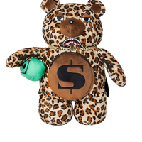 LEOPARD MONEYBEAR TEDDY BEAR BACKPACK