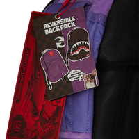 NOOO WAY!!! A REVERSIBLE BACKPACK - PURPLE VELOUR TO OG SHARKS IN PARIS BACKPACK