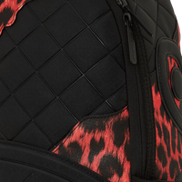 RED LEOPARD PUFFER DLX BACKPACK