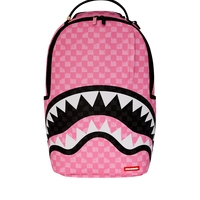 PINK AND BLACK DRIP CHECK DLXSV BACKPACK