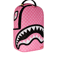 PINK AND BLACK DRIP CHECK DLXSV BACKPACK