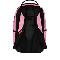PINK AND BLACK DRIP CHECK DLXSV BACKPACK