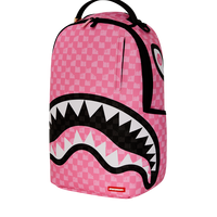 PINK AND BLACK DRIP CHECK DLXSV BACKPACK