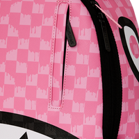 PINK AND BLACK DRIP CHECK DLXSV BACKPACK