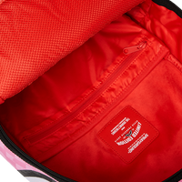 PINK AND BLACK DRIP CHECK DLXSV BACKPACK