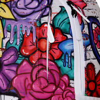DRIPPY GRAFFITI FLORAL DLXR BACKPACK