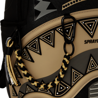 AI WONDERLAND GOLD AND BLACK DLXSV BACKPACK