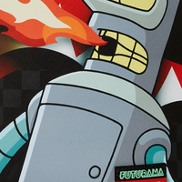 FUTURAMA BENDER FIRE DRAMA DLXSV BACKPACK