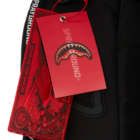 RUBBER SHARK BLACKOUT WHITE TAPE BACKPACK