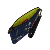 EVISU STYLE CROSSOVER CLUTCH