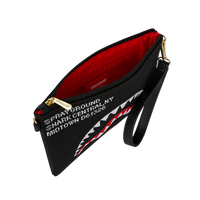 SHARK CENTRAL KNIT BLACK CROSSOVER CLUTCH