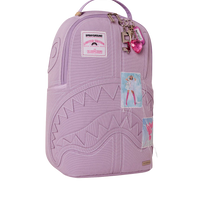 PURPLE DENIM PINK STITCH DLX-BACKPACK