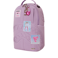 PURPLE DENIM PINK STITCH DLX-BACKPACK