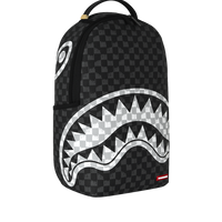 BLACK AND WHITE DRIP CHECK DLXSV BACKPACK