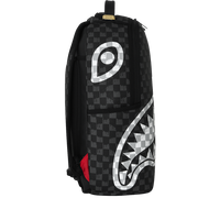BLACK AND WHITE DRIP CHECK DLXSV BACKPACK