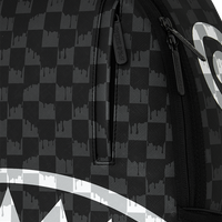 BLACK AND WHITE DRIP CHECK DLXSV BACKPACK