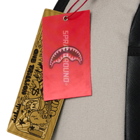 CREAM DENIM TEAR SHARK DLXSV BACKPACK
