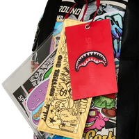 PUNK STICKER SHARK DLXSV BACKPACK