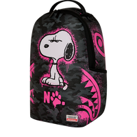 PEANUTS SNOOPY PINK STENCIL DLXSV BACKPACK