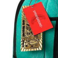 TURQUOISE DOODLE EMBOSS DLXSV BACKPACK