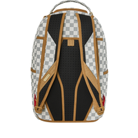 GRAFF EMBOSSED CREAM CHECK DLXSV BACKPACK