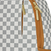GRAFF EMBOSSED CREAM CHECK DLXSV BACKPACK