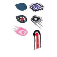 MOOD MODE 6 REMOVABLE VELCRO EYES BACKPACK