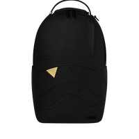 BLACKED OUT EMBOSSED GOLD TOOTH DLXSV BACKPACK