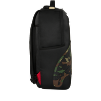 SHARK CENTRAL BLACK NYLON CAMO EMBOSSED SHARK DLXSR BACKPACK