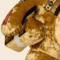 SHARKS IN PARIS GOLD DRIP MONEYBEAR BACKPACK