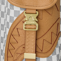 EMBOSSED CREAM CHECK MONTE CARLO BACKPACK