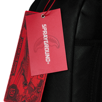 SHARK CENTRAL BLACK EMBROIDERED SHARK DLXSV BACKPACK